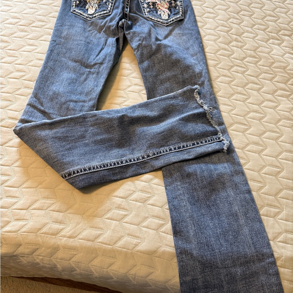 Grace Blue Flare Wide Leg Jeans